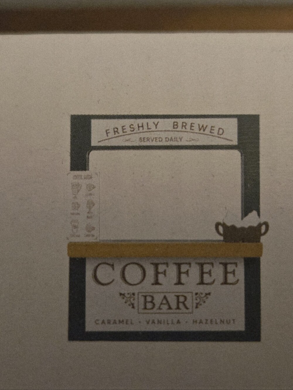 Rustic Black & Cream Coffee Bar Home Accent Set - Picture 7 of 10